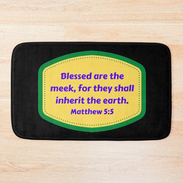 Item preview, Bible Verse Matthew 5:5 designed and sold by Prayingwarrior.
