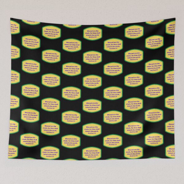 Item preview, Bible Verse Matthew 5:5 designed and sold by Prayingwarrior.