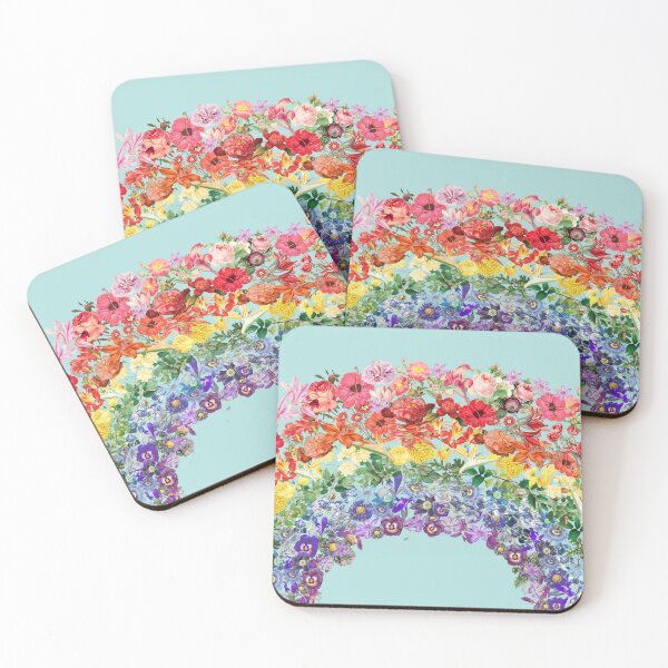 Item preview, Beautiful Vintage Flower Rainbow Design designed and sold by TrulyEpoque.