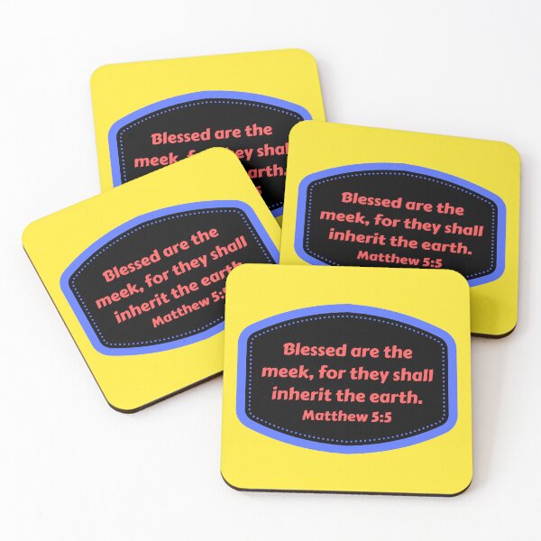 Item preview, Bible Verse Matthew 5:5 designed and sold by Prayingwarrior.