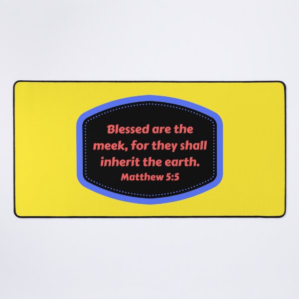 Item preview, Bible Verse Matthew 5:5 designed and sold by Prayingwarrior.