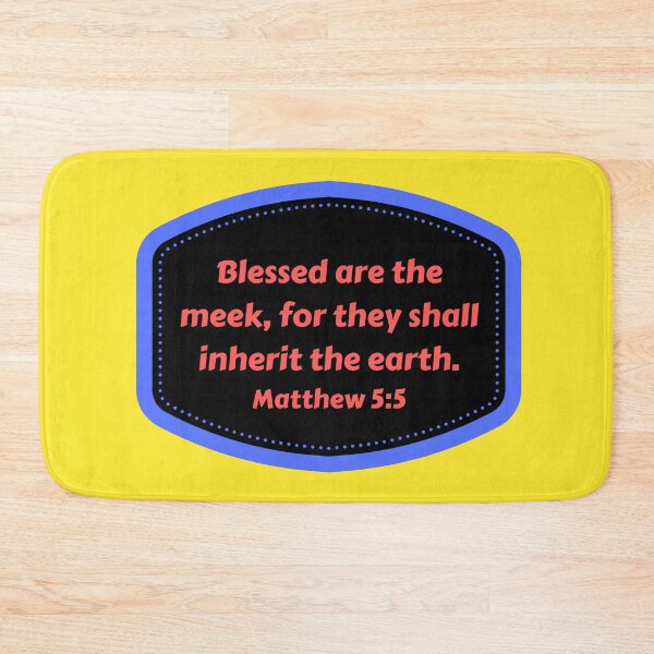 Item preview, Bible Verse Matthew 5:5 designed and sold by Prayingwarrior.