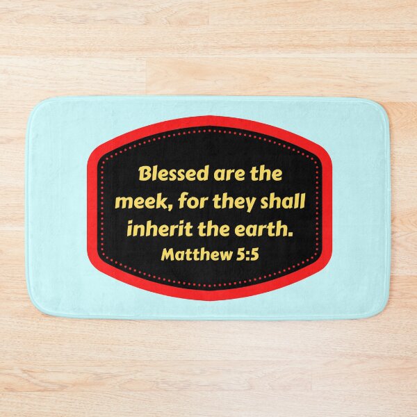 Item preview, Bible Verse Matthew 5:5 designed and sold by Prayingwarrior.