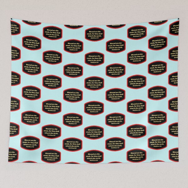 Item preview, Bible Verse Matthew 5:5 designed and sold by Prayingwarrior.