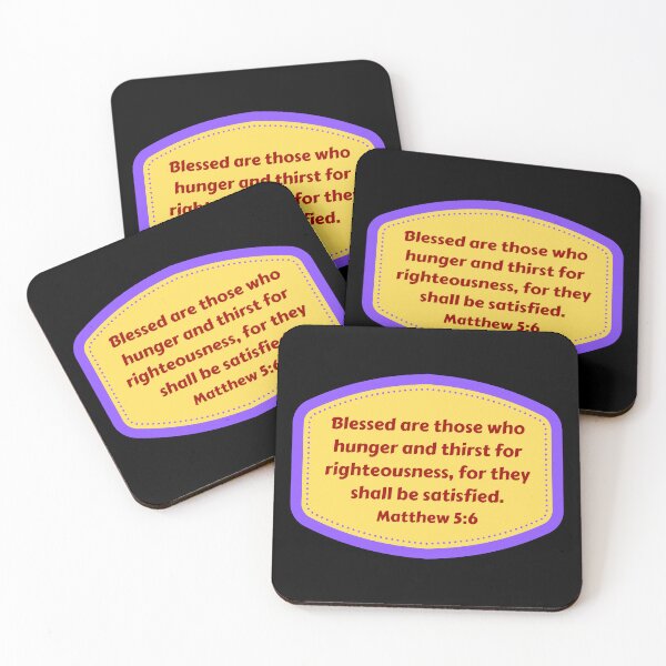 Item preview, Bible Verse Matthew 5:6 designed and sold by Prayingwarrior.