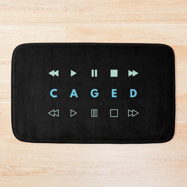 Item preview, CAGED System Music Player Buttons Light Blue designed and sold by nightsworthy.