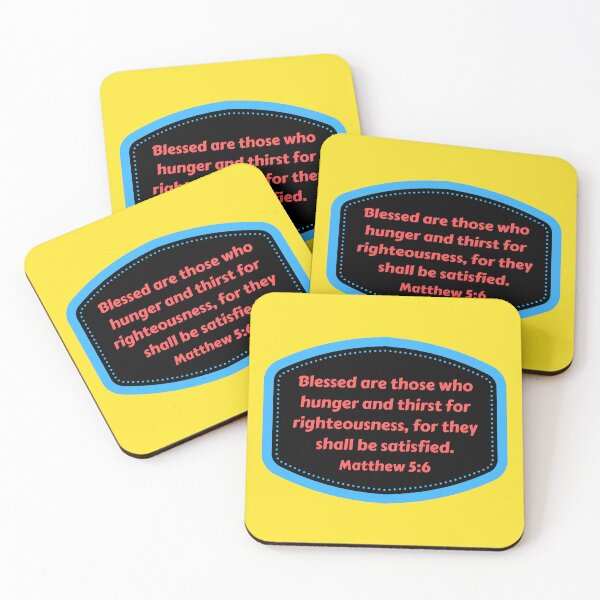 Item preview, Bible Verse Matthew 5:6 designed and sold by Prayingwarrior.