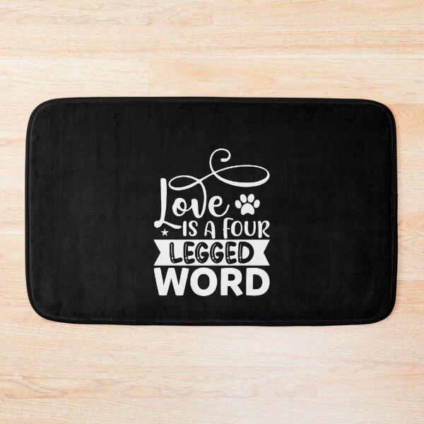 Item preview, Love is a Four Legged Word Dog Dogs designed and sold by Superhero Gear.