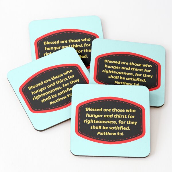 Item preview, Bible Verse Matthew 5:6 designed and sold by Prayingwarrior.