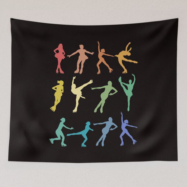Artikelvorschau, Vintage Ice Skater Retro Eiskunstlauf Mädchen Wintersport entworfen und verkauft von TomGiantDesigns.
