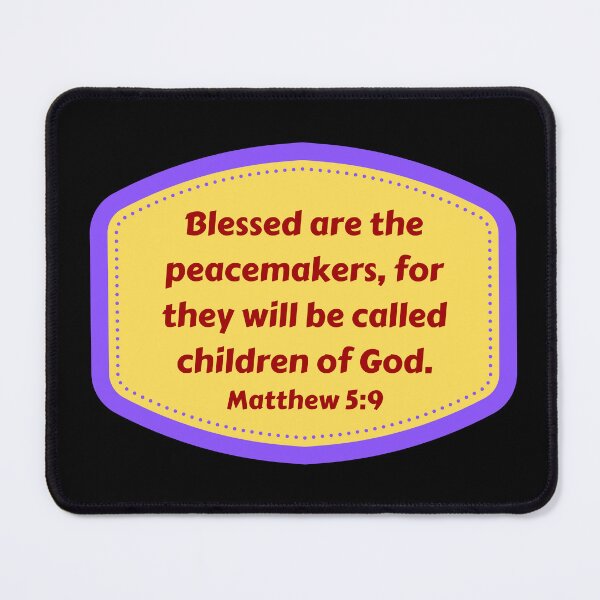 Item preview, Bible Verse Matthew 5:9 designed and sold by Prayingwarrior.
