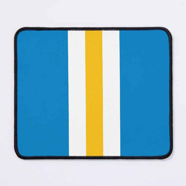 Item preview, Retro American Football Stripes LA Blue, White, Yellow designed and sold by Sporting Colour.