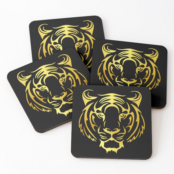 Item preview, Gold Tiger Head designed and sold by Ahsacom.