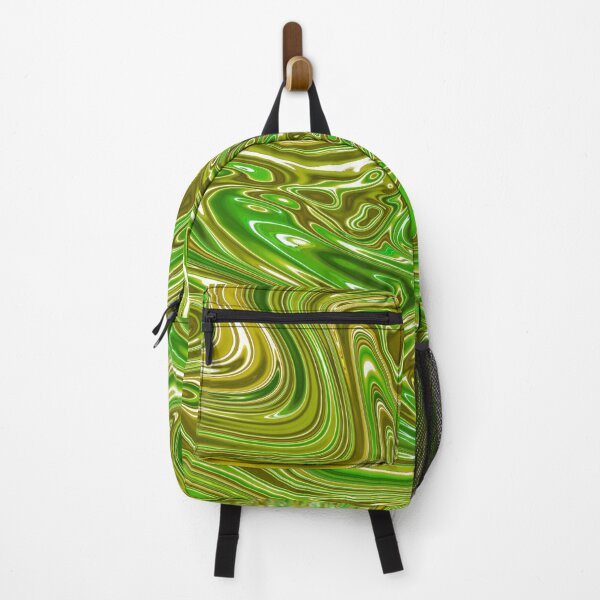 Item preview, Green and Yellow Neon Chrome Metallic Holographic Pattern designed and sold by PrettyPage.