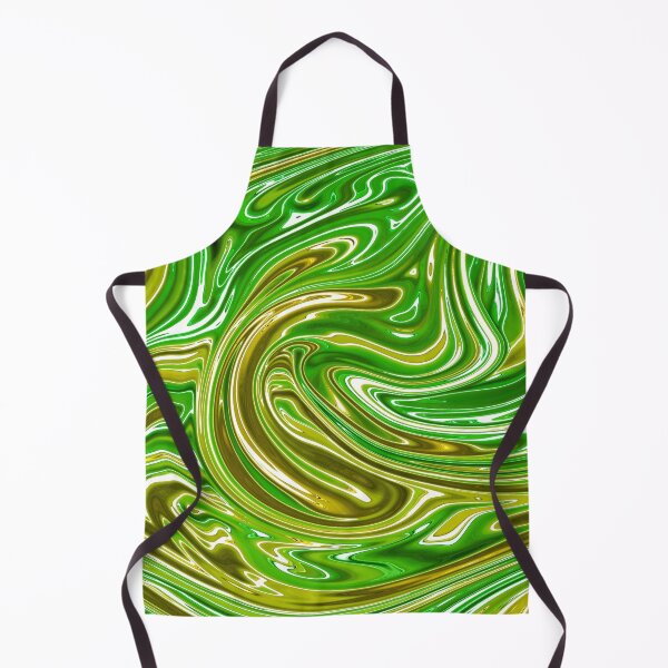 Item preview, Green and Yellow Neon Chrome Metallic Holographic Pattern 2 designed and sold by PrettyPage.