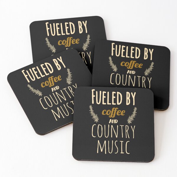 Item preview, Fueled by coffee and country music designed and sold by ZERO9968.