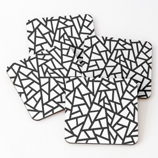 Item preview, Abstract geometric pattern - black and white. designed and sold by K.S ART.