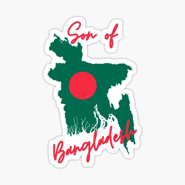 Item preview, Son of Bangladesh Map Flag designed and sold by NovawayDirect.
