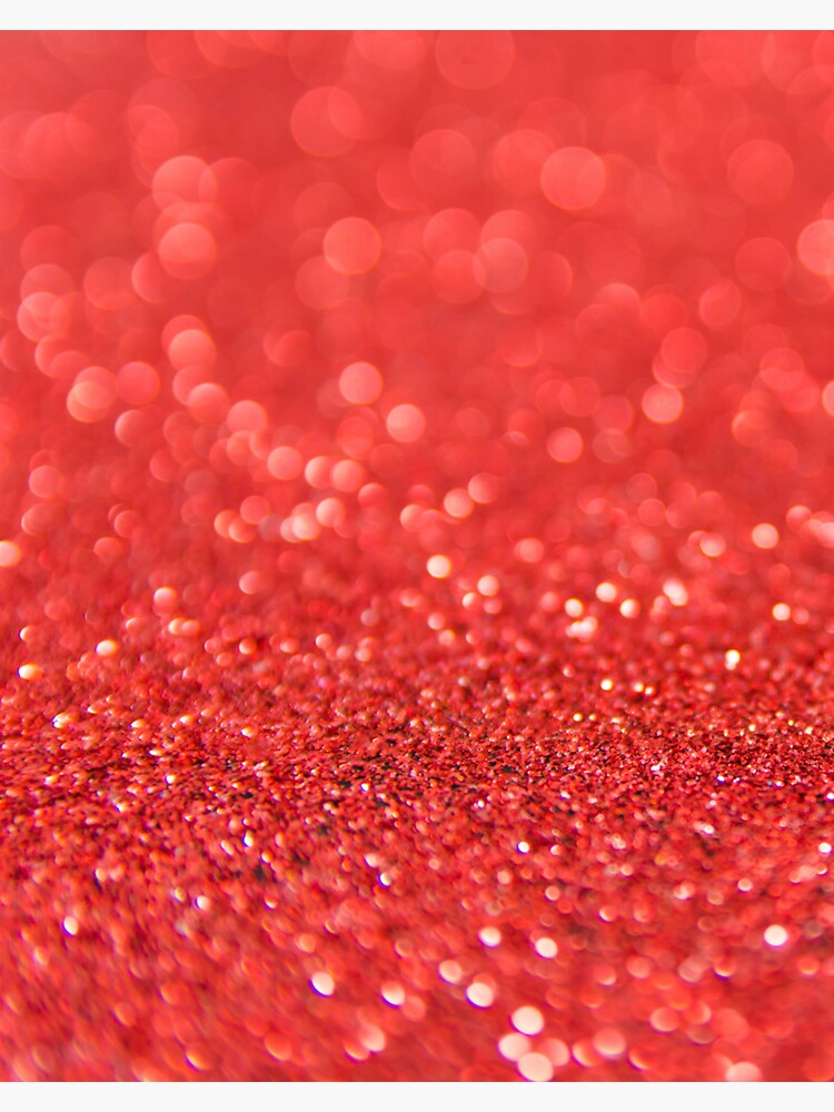 "Red Glitter" Sticker by designdome Redbubble