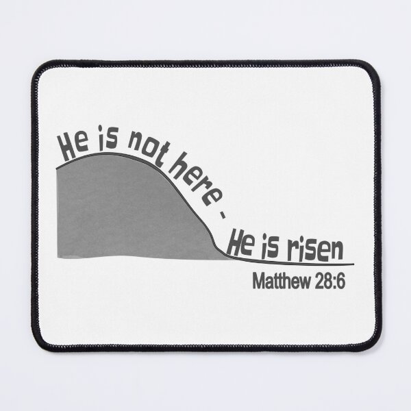 Item preview, Christian Design - He is Not Here, He is risen - Matthew 28 verse 6 designed and sold by simplydesignart.