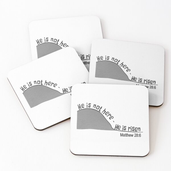 Item preview, Christian Design - He is Not Here, He is risen - Matthew 28 verse 6 designed and sold by simplydesignart.