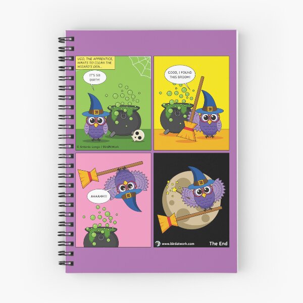 Item preview, The Apprentice Wizard - Cleaning Comic designed and sold by BirdAtWork.