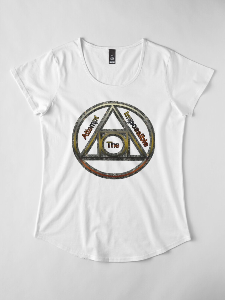 Alternate view of Attempt The Impossible Premium Scoop T-Shirt