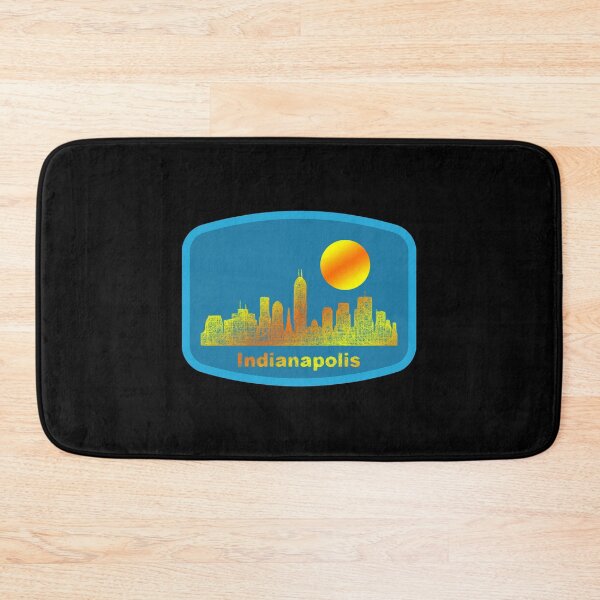 Item preview, Retro Indianapolis City Skyline designed and sold by Dubbra.