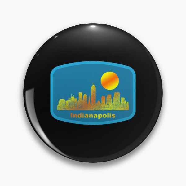 Item preview, Retro Indianapolis City Skyline designed and sold by Dubbra.
