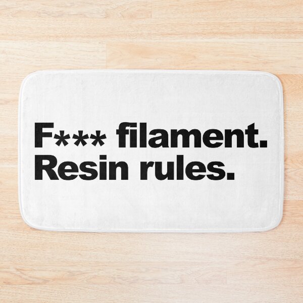 Item preview, F*** Filament, Resin Rules designed and sold by FibreGrease.