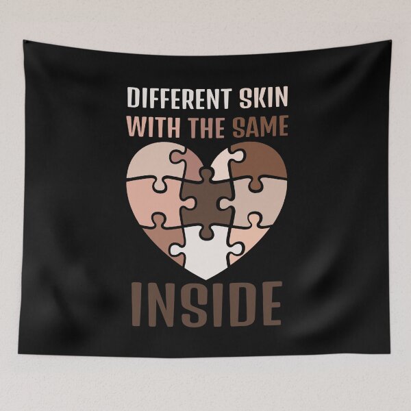 Item preview, Black History Month Different Skin With The Same Love Inside  designed and sold by bja-tshirts.