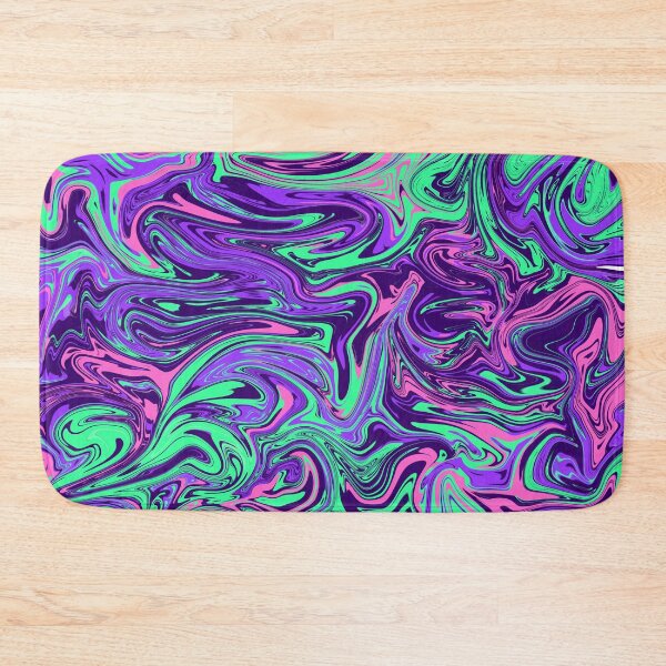Item preview, Blue, Purple, Green Neon Chrome Metallic Holographic Pattern 2 designed and sold by PrettyPage.