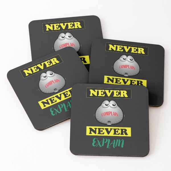 Item preview, Never Complain Never Explain Motivational and Inspirational quotes Design designed and sold by MotiveStuff.