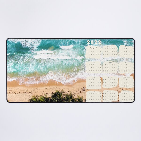 Item preview, 2022 calendar tropical beach seaside on the side designed and sold by CA-Creatives.