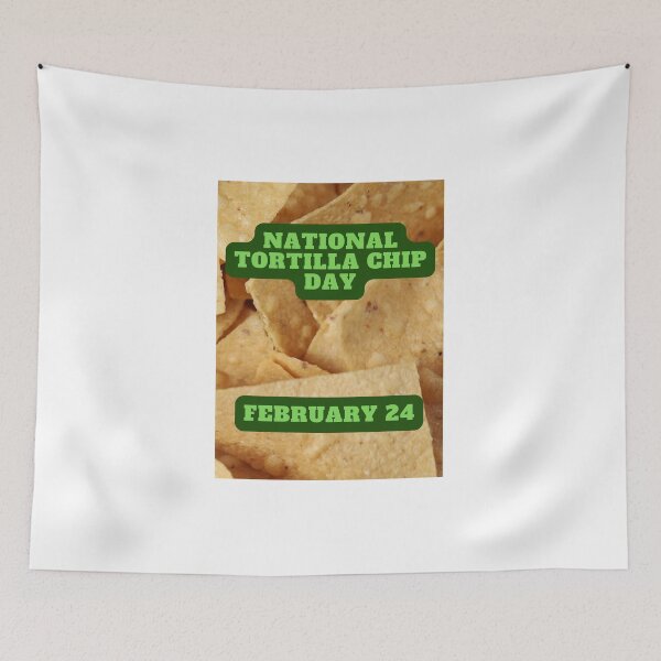 Item preview, National Tortilla Chip Day Sticker February 24 designed and sold by brady4415.