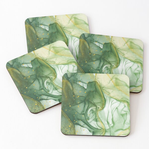Item preview, Shiny Gold Abstract Green Background designed and sold by Vic Torys ☆.