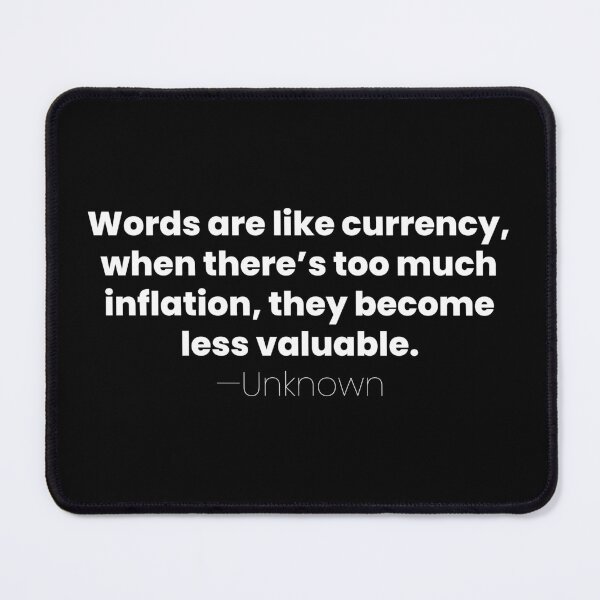 Item preview, Words Are Like Currency, Unknown Introvert Quote designed and sold by MariosNydras.