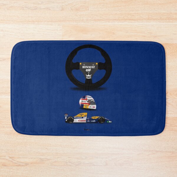 Item preview, Nigel Mansell FW14B - Steering wheel, helmet and car print designed and sold by JageOwen.