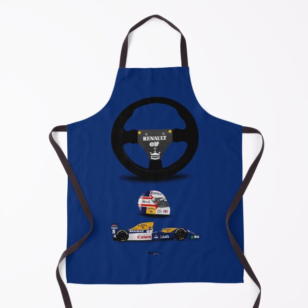 Item preview, Nigel Mansell FW14B - Steering wheel, helmet and car print designed and sold by JageOwen.