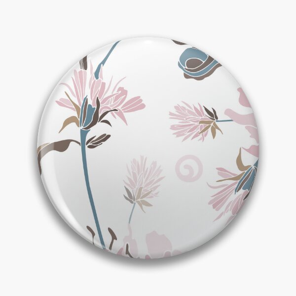 Item preview, Pink Flowers Seamless Pattern On White Background designed and sold by GeeHanz.