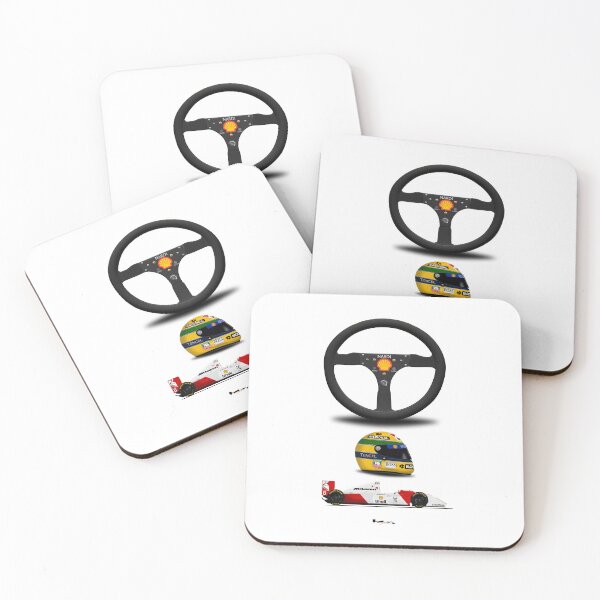 Item preview, McLaren MP4/8 - Steering wheel, helmet and car print designed and sold by JageOwen.