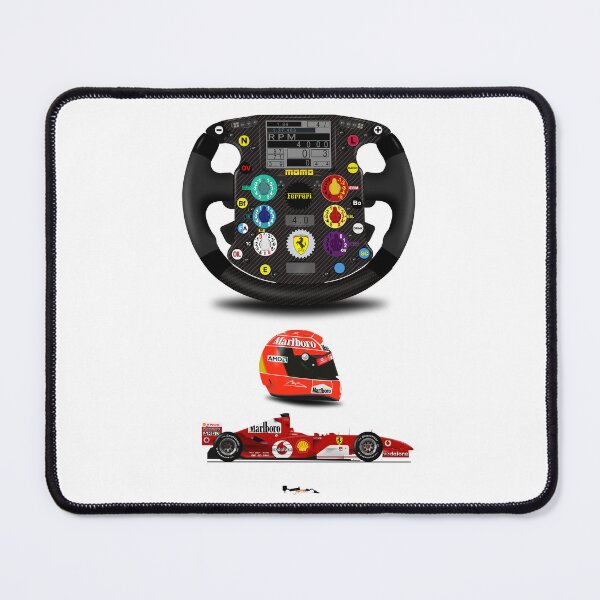 Item preview, F2004 - Steering wheel, helmet and car print designed and sold by JageOwen.