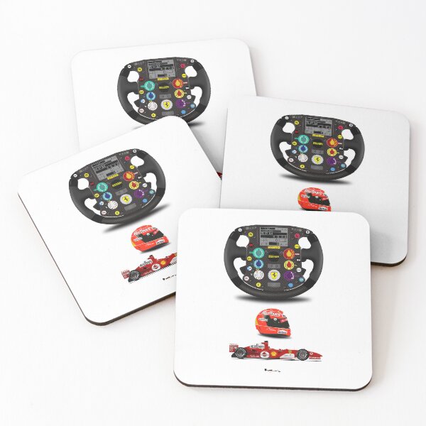 Item preview, F2004 - Steering wheel, helmet and car print designed and sold by JageOwen.