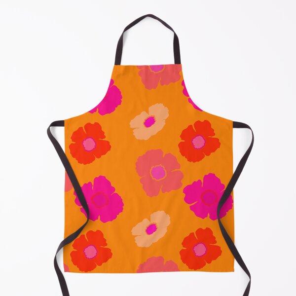 Aperçu de l'œuvre Motif de fleurs orange fluo et rose vif créée et vendue par IZiets.