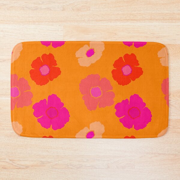 Item preview, Neon Orange And Hot Pink Flower Pattern designed and sold by IZiets.