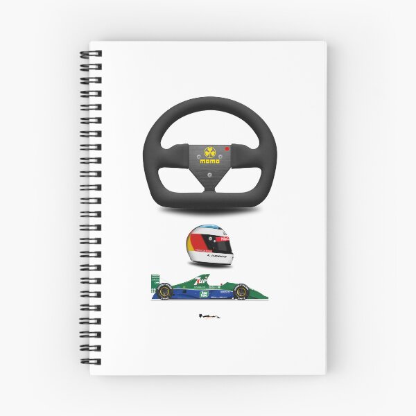 Item preview, Jordan 191 - Steering wheel, helmet and car print (white) designed and sold by JageOwen.