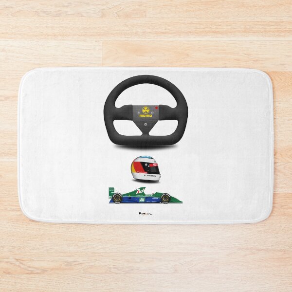 Item preview, Jordan 191 - Steering wheel, helmet and car print (white) designed and sold by JageOwen.
