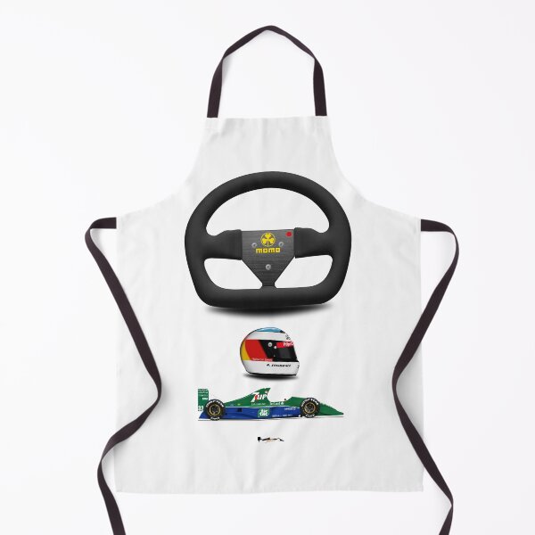 Item preview, Jordan 191 - Steering wheel, helmet and car print (white) designed and sold by JageOwen.