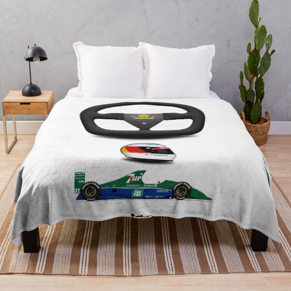 Item preview, Jordan 191 - Steering wheel, helmet and car print (white) designed and sold by JageOwen.