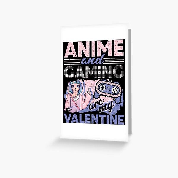 Anime Anniversary Card Printable Valentine Card Anime  Etsy Denmark